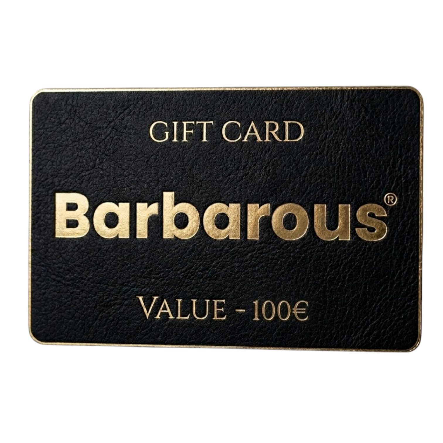Barbarous gift card