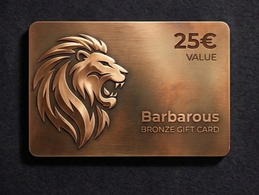 Barbarous gift card
