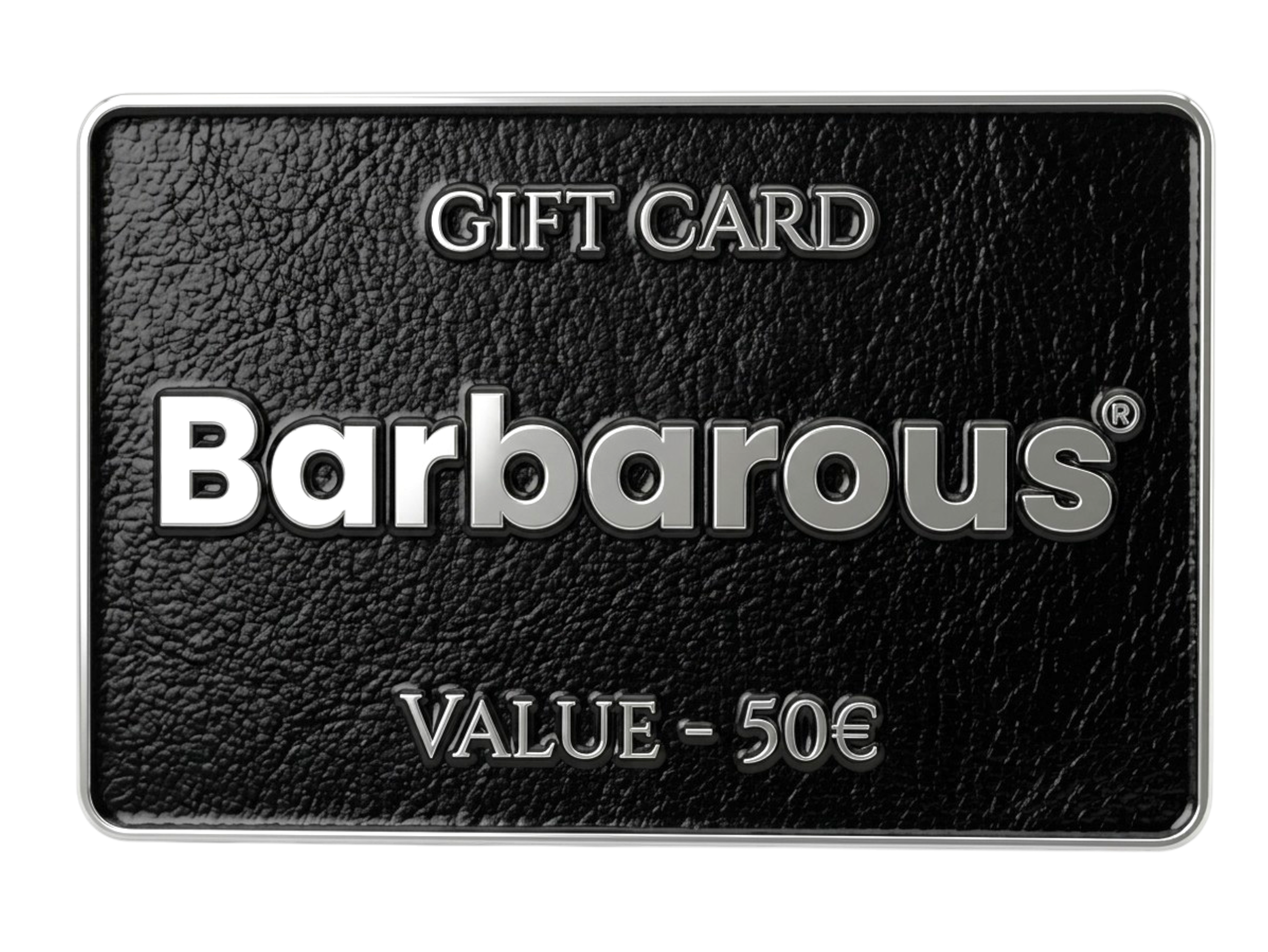 Barbarous gift card