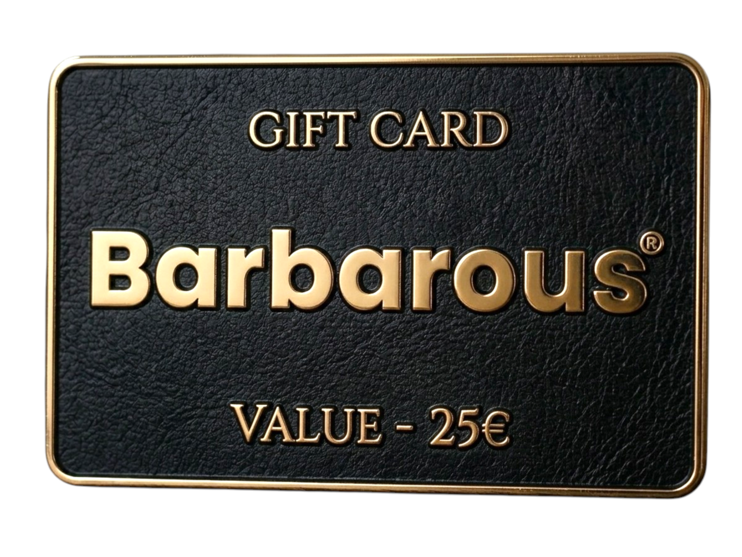 Barbarous gift card