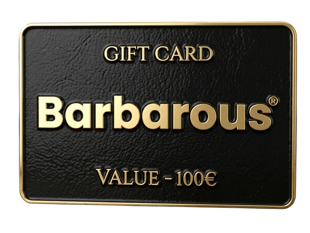 Barbarous gift card